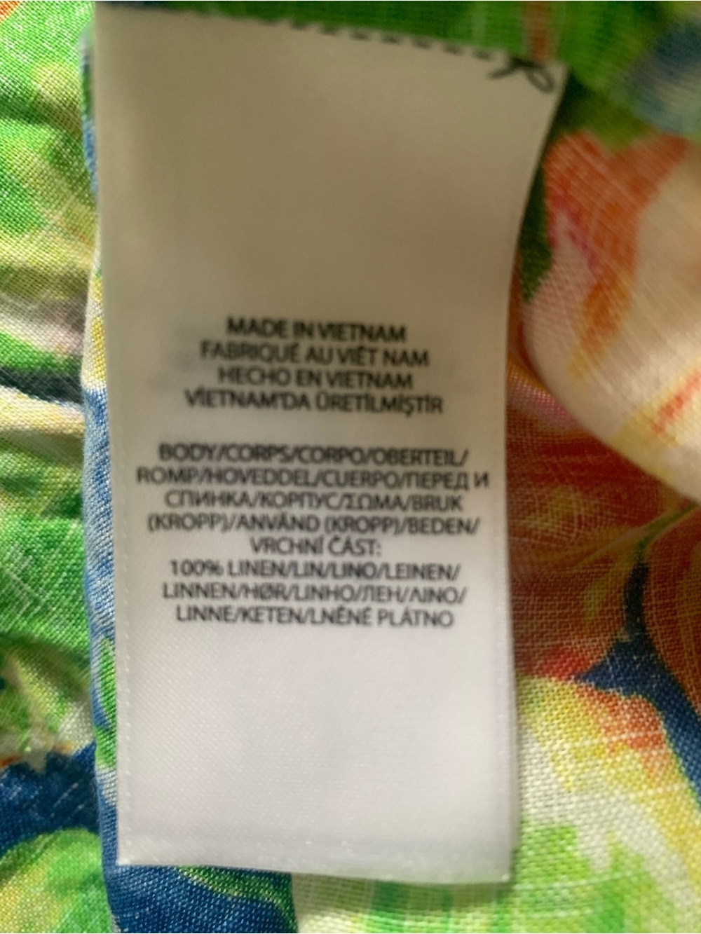 Lauren Ralph Lauren Tropical Floral Button-Up Shirt - Blue/Green - Picture 4 of 5